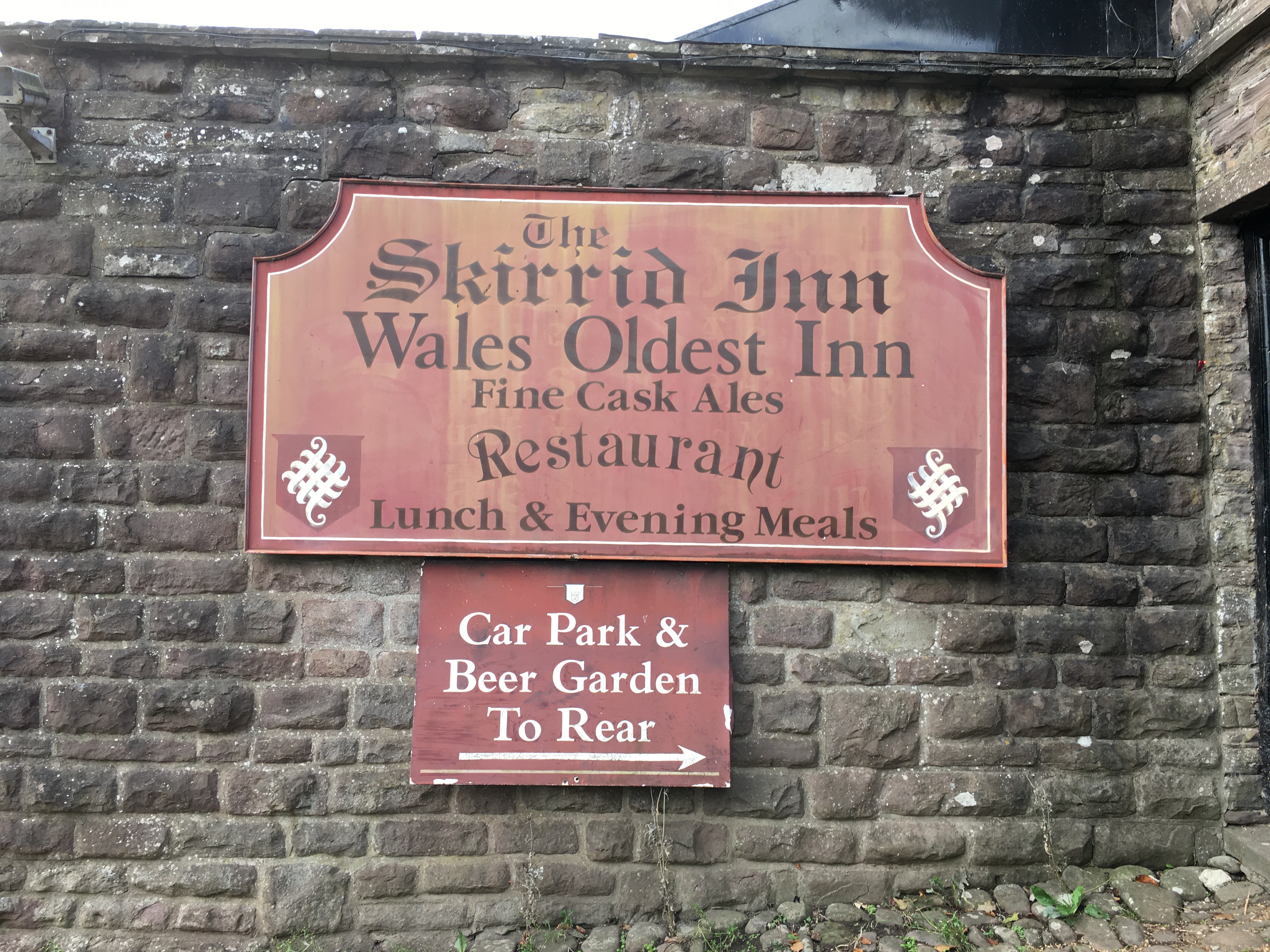 old sign Skirrid Inn by Michele Eve Mystical Times blog