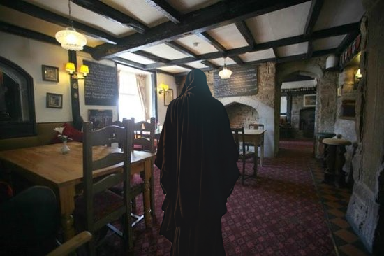 Haunted pub Glastonbury Somerset 
